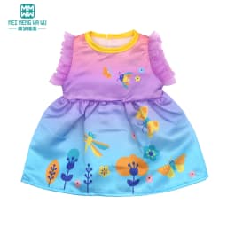 Clothes for doll fit 40cm new born doll accessories Fashion sequined jackets and dresses Christmas gifts for kids