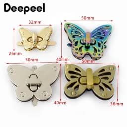 2/3/5Pcs Deepeel Metal Turn Twist Lock Clasp Handbag Purse Decorative Locks Buckles Leather Craft Bag Clasps Hardware Accessory