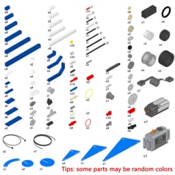 9686 Technical Parts Multi Technology MOC Parts Students Learning Building Blocks Power Function Set for Kids Educational Leduo