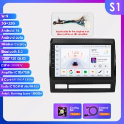 Hizpo Android 14 DSP RDS Carplay 4G WIFI BT GPS Head Unit For Toyota Tacoma 2 HILUX 2005-2015 Car Radio Multimedia Video No DVD