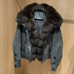 OFTBUY New Winter Warm Cropped Natural Fur Down Cclothing Women Short Duck Down Jacket Real Fox Fur Collar Puffer Coat Female