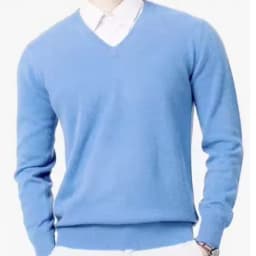 Cashmere Cotton Blend Classic V-Neck Sweater Men Pullover 2025 Autumn Winter Business Casual All-match Knitted Jumper Pull Homme