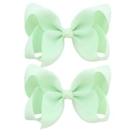 2PCS/Lot 4Inches Solid Colors Hair Bows With Hair Clips For Girls Gift Boutique Ribbon Bows DIY Hair Decor Kids Hair Accessories