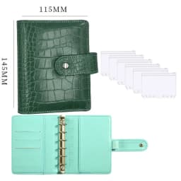 2023 New A7 Budget Binder Cash Envelopes for Money Saving Organizer with Zipper Pockets, Budget Sheets and Self-adhesive Labels