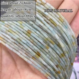 Wholesale Natural Amazonite Various Shape Stone Beads Round Faceted Rondelle Square Irregular for Jewelry Making Diy Bracelet
