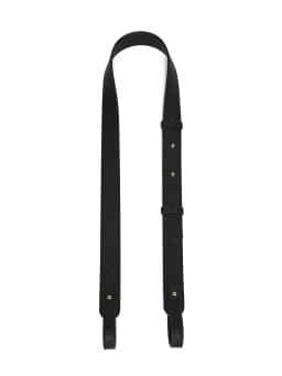 Adjustable No-Button Detachable Single Shoulder Strap Leather Bag Strap for Evelyn Basket Renovation Double-Layered Leather C...