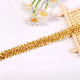 2/4yards 12mm Polyester Lace Trimming Ribbon Centipede Braided Curve Lace Sewing Clothes DIY Craft Wedding Accessories