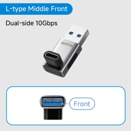 Hagibis USB A Male to USB C Female Adapter 10Gbps High-Speed Data Transfer 60W Fast Charging Conventer Plug for Macbook Tablet