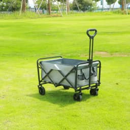 Heavy Duty Large Capacity Folding Wagon Shopping Beach Garden Pull Trolley Collapsible Folding Outdoor Portable Utility Cart