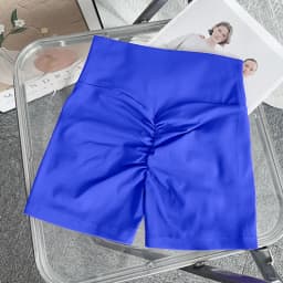 Solid Color High Waist Seamless Butt Lift Yoga Shorts Breathable Quick Drying Fitness Leggings Cycling Running Sports Shorts