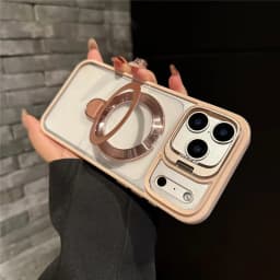 Double Bracket For Magsafe Glossy Case For iPhone 18 17 16 13 15 14 11 12 Pro Max Air Shockproof Cases For iPhone 14 15 16 Plus