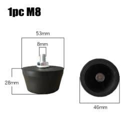 1pc Air Compressor Foot Pad Black Rubber Pad Shockproof Components Replacement For Air Pumps Oil-Machines