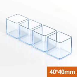 10Pcs Round / Square Rubber Floor Protectors Chair Leg Caps Pads Furniture Feet Non-Slip Covers Leveling Feet Home Decor