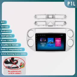 Hizpo 2 Din Android Auto Radio For VW Volkswagen Tiguan 1 NF 2006-2016 Carplay Car Multimedia GPS 2din Autoradio Head Unit Navi