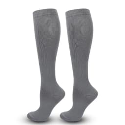1 Pair Women's & Men's Compression Socks 15-20 MMHg Knee High Stocking for Cycling Soccer Running Athletic Calf Socks