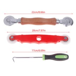 3Pcs Window Screen Accessories Screen Door Mesh Pressing Wheel Kit Window Install Tools Press Screen Pulley Roller Repair Tools