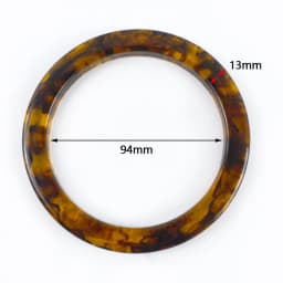 1/2/4Pcs Resin Round Bags Handle Plastic Amber O Rings for Purse Handbag Handles DIY Handmade Craft Woven Bag Accessories