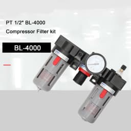 1/2" 1/4" Water Oil Trap Air Line Filter Regulator Trap Separator Compressor Gauge