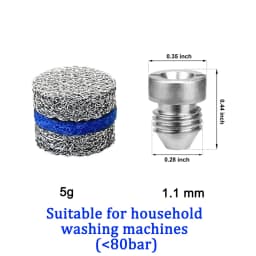 New Foam Cannon Orifice Nozzle Tips and Foam Maker Mesh Filter 0.9MM to 1.4MM Foam Generator For Washing Automotive