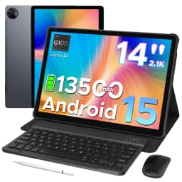 DOOGEE 2 in 1 Tablet PC Tab E3 Max Gmini AI 14" 2.1K Display 13500mAh Battery Android 15 32GB (8+24) 256GB Helio G100 Tablet PC