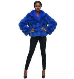 Women's Short Real Fox Fur Winter Jacket Thick Warm Natural Coat Fashion Outerwear for Cold Weather