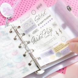 Mr.Paper 20pcs M5 Flip Text Sticker Book for Journal Planner Scrapbooking Diary Calendar Laptop Phone Case Album Decoration