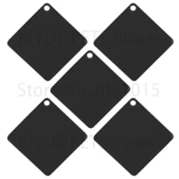 50pcs Square Stainless Steel Customized Pet ID Tag Personalized Dog Tag DIY Name Engravable