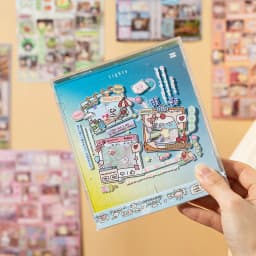 Vintage Flavors Street Series Sticker Book - 20/30/60 Sheets Food-Themed Creative DIY Scrapbook Japanese Stationery Framed Album