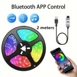 RGB LED Strip Lights USB Smart Bluetooth APP Control Led Flexible Lamp Tape for Room Decoration TV Backlight Diode Decorations