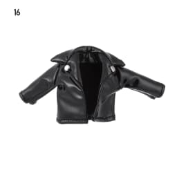 Bjd Doll Clothes 1/12 Fashion Chain Pants Rivet Hoodies PU Trousers Tops Jacket Obitsu11 Ob11 Doll Clothes Accessories Toys