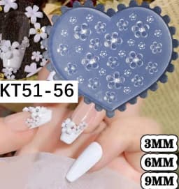 SNASAN Tiny Flower Heart Dolphin Gemstone Beauty Nail Art Resin Silicone Mould DIY Handmade Tool Small Beads Resin Silicone Mold