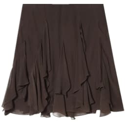 Spring 2026 Asymmetric Hem Half Skirt Women's Design Sense Floral Lace City Commute Midi Skirt Loose Fit mid Waist