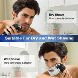 Electric Shaver 4D For Men Rechargeable Shaving Beard Razor Trimmer Machine For Barber USB Type-C Rechargeable Waterproof HT-909
