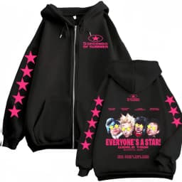 5 Seconds of Summer Everyone's A Star World Tour Zip Up Hoodies Men Women Harajuku Hip Hop Gothic Jacket Sweatshirt Hoodie Coats