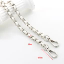 120cm Long PU Leather Bag Strap For Crossbody Handbags Shoulder Bag Strap Replacement Accessories 0.8cm Wide Bag Chain