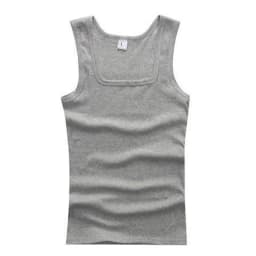 HOT Summer Pure Cotton Vest Basic Sleeveless Tank Top Fitness Vest Elastic T-shirt Bodybuilding Vest Casual Sports Tight Tees