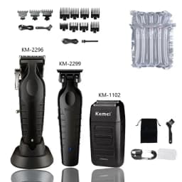 Kemei KM-2296 KM-2299 KM-1102 Professional Hair Clipper Kit Electric Shaver Male Hair Cutting Machine Men’s Trimmer Machine CE