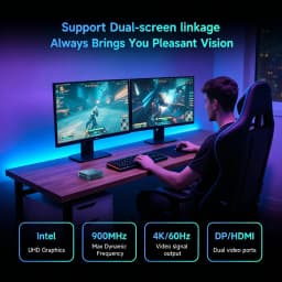 Bmax B2 Power New Mini Pc Windows 11 Pc HDMI Intel 5205U 8Gb Ram 256Gb Ssd Intel Uhd Graphics Wifi Bluetooth