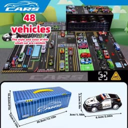 48pcs Alloy car sets, toy car models, tin car racing cars, classic car models, Christmas gifts