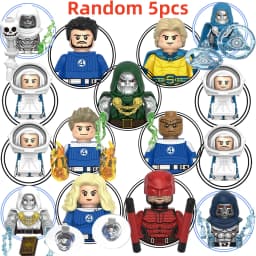 Blind Box Mini Building Blocks G0147 Figures Big Goblin Spiderman Iron Man Venom Captain Hawk Deadpool Armor Christmas Gift Toys