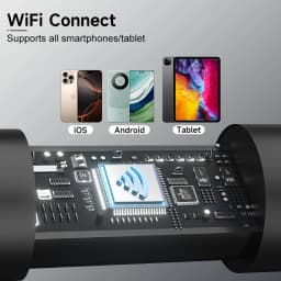 Ultra Thin 4.2mm Visual Wireless Ear Scope for IOS/Android Ear Picker 1080P Camera HD WiFi Otoscope for Ear Cleaning Skin Check