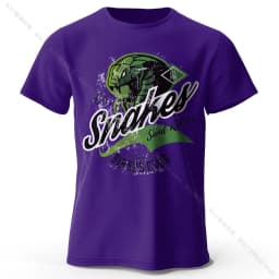 Essential Crew Neck Printed 100% Cotton T-Shirt, Soft & Breathable Short Sleeve Tee for Men & Women