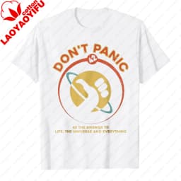 Retro-Hitchhikers-Guide-To-The-Galaxy-Graphic-Tee-42-Answer-To-Life-The-Universe-and-Everything-Don't-Panic-Casual-T-Shirts