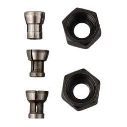 1 Set M17 6/6.35/8mm Collet Chuck Adapter With Nut Carbon Steel Engraving Trimming Machine Router Milling Cutter Accessories