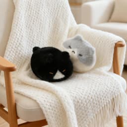 13cm Black Lying Cat Siamese Kitten Plush Toy Cartoon Lifelike Kitten Dolls Animal Artificial Touch Doll Kids Girls Birthday Gif