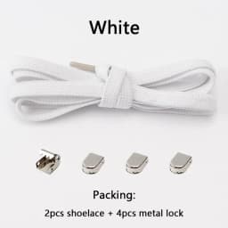 No tie Shoe laces Elastic laces Sneakers Flat Shoelaces without ties Quick Shoelace for Shoes Kids Adult One Size fits All Shoes