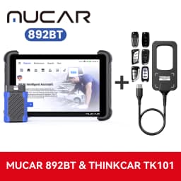 MUCAR 892BT OBD2 Diagnostic Tool AI CAN FD/DOIP All System Diagnosis 35 Resets Bi-directional ECU Coding Lifetime Free Update