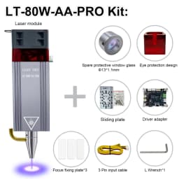 LASER TREE Laser Module 10W Optical Power Fixed Focus Laser Head With Air Assist for CNC Laser Engraver Cutting Wood DIY Tools