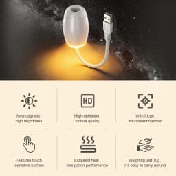 New 2 in 1 USB Projection Light Manual Focus Galaxy Projector Light Car Ambient Lamp Romantic Room Moon Saturn Star Night Lights