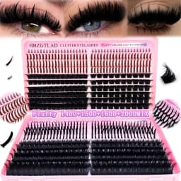 Large Capacity Eyelash Book 5D Fluffy 60D-300D Eyelash Bundle Mange Eyelash Nail Effect Fairy Anime Eyelashes Multiple Mixed Sty